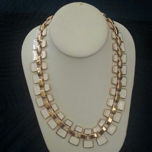 New White & Gold all around Necklace