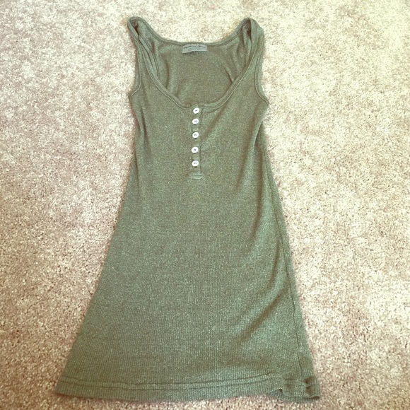 Olive Green Michael Stars Henley Tank