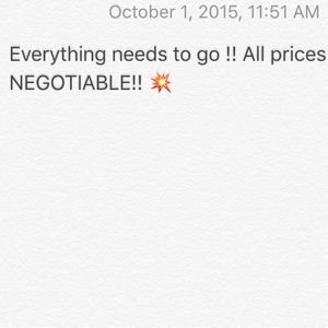 All prices are negotiable !!!!!!!!💥