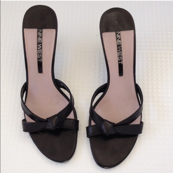 Nine West Black Kitten Heels