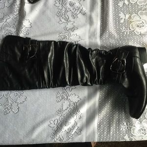 Black knee high boots from Macy's