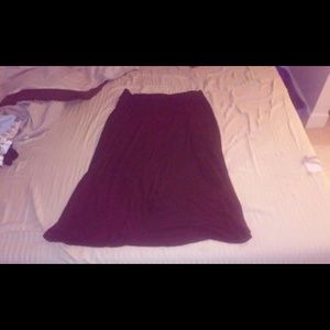 Black maternity maxi