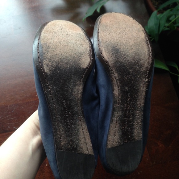 Vera Wang Lavender Label Blue Suede Millie Flat - Picture 4 of 4