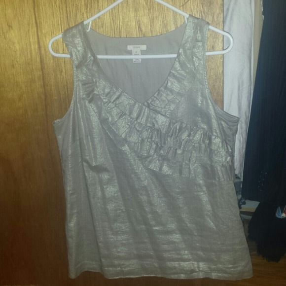 Jcrew ruffled tank - Picture 1 of 3