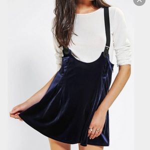 UNIF Velvet Overall Dropout Skirt