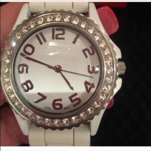 White Silicone Jelly Watch