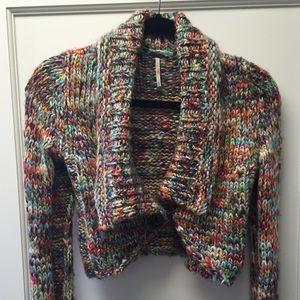 Free People chunky knit shrug