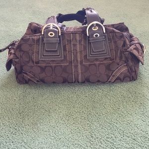 Brown coach purse