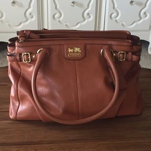 ✨HP✨Coach Madison Kara Carryall Handbag - Cognac