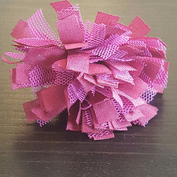 Ring with fabric flower