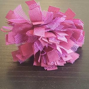 Ring with fabric flower