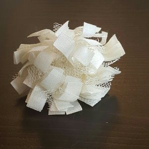 Flower style fabric ring