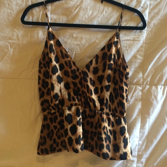 Leopard Peplum blouse - Picture 1 of 2