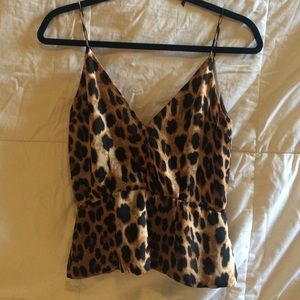 Leopard Peplum blouse