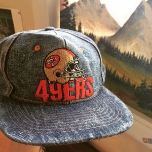 THROWBACK DENIM 49ers SNAPBACK