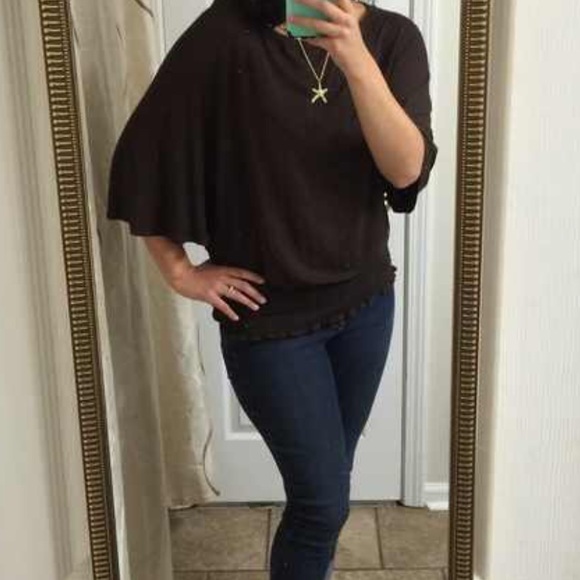 MICHAEL Michael Kors Brown Dolman Top