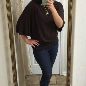 MICHAEL Michael Kors Brown Dolman Top