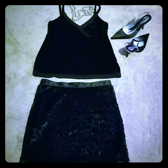 Evening Look "Dress Tank & short Skirt"