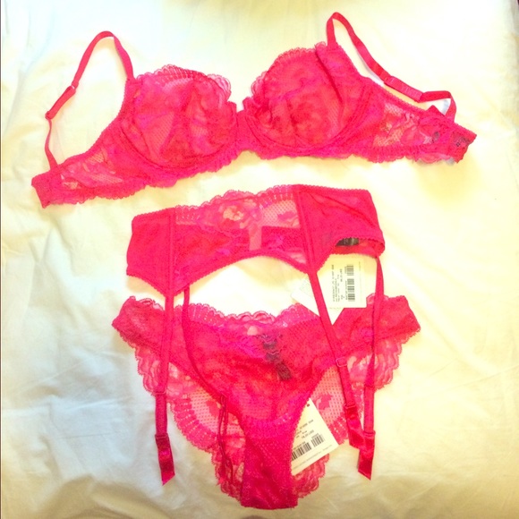 La Perla Begonia fuchsia briefs
