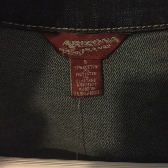 Arizona Jean Co. dark wash jean jacket - Picture 3 of 4