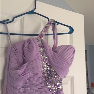 Lavender prom dress