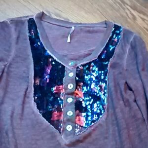 Free people long sleeve shirt