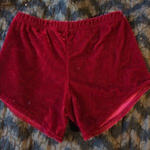 Velvet shorts