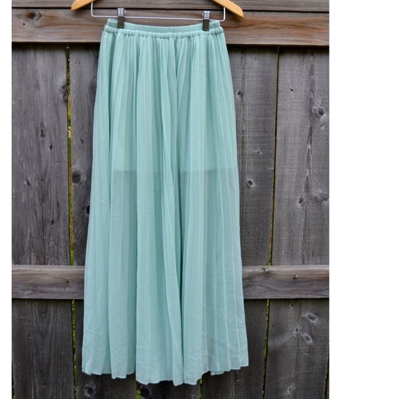 VS sheer maxi skirt