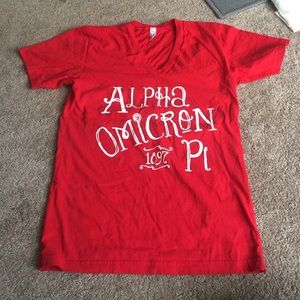 Alpha Omicron Pi Red Tshirt