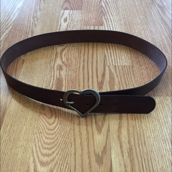 Accessories - Brown heart belt