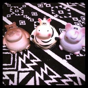 Cute fat animal piggy banks