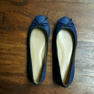 Denim ballet flats