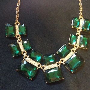 Emerald green necklace
