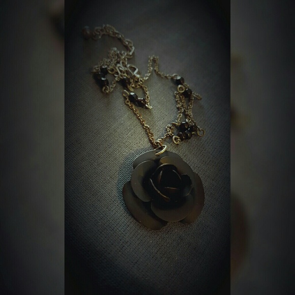 Black Rose necklace
