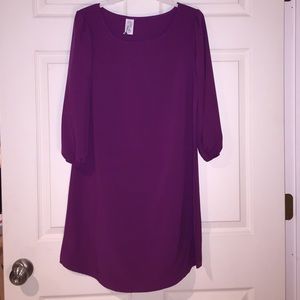 Royal Purple Shift Dress
