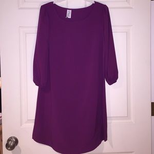 Royal Purple Shift Dress
