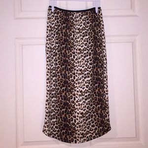 Leopard Print Pencil Skirt
