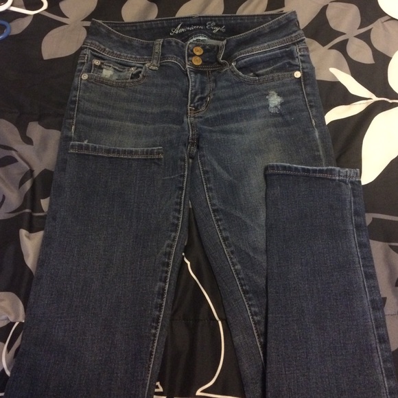 Jeans  only worn once size 0 skinny stretch - Picture 2 of 3