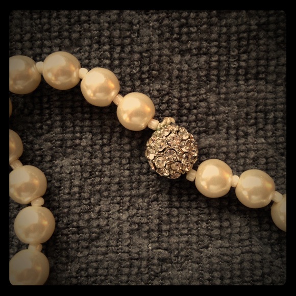 30" strand of faux pearls