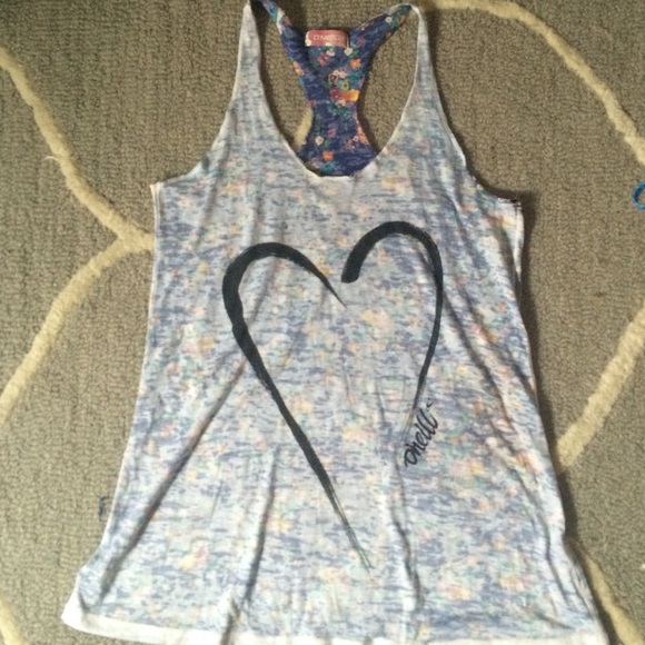 Reversible, Razorback, floral, tank top.