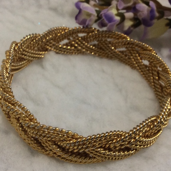 Vintage Braided Bracelet-Gold