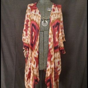 Free People Aztec Ikat kimono wrap