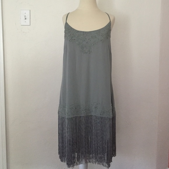 Grey flapper dress