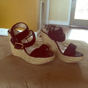 Steve Madden black Wedges