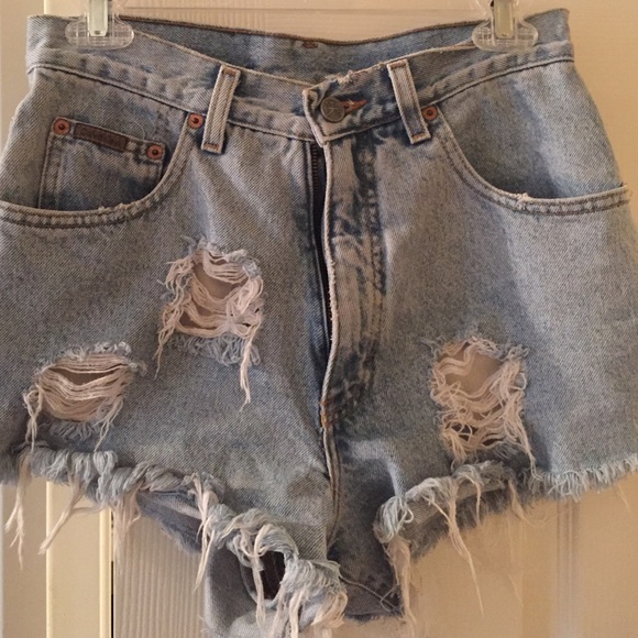 Calvin Klein high waisted jean shorts