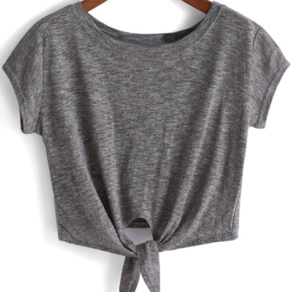 NWOT - Grey Crop Top