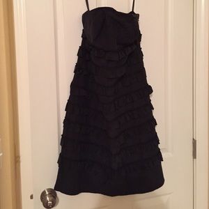 Black "Gap" ruffle dress