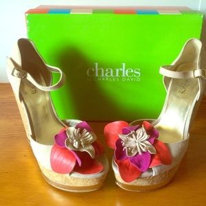 Charles David Suede Platform Heel