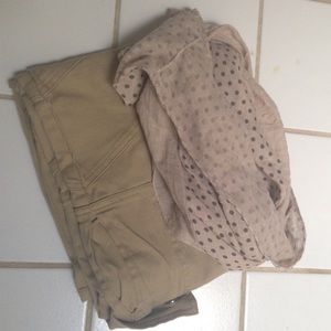 Reserved pants and scarf