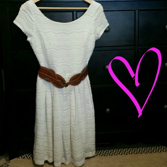 Crochet Lace Ivory Dress